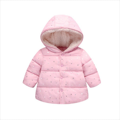 Commerce extérieur nouvelle veste rembourrée en coton pour enfants, veste rembourrée en coton pour bébé Style étoile