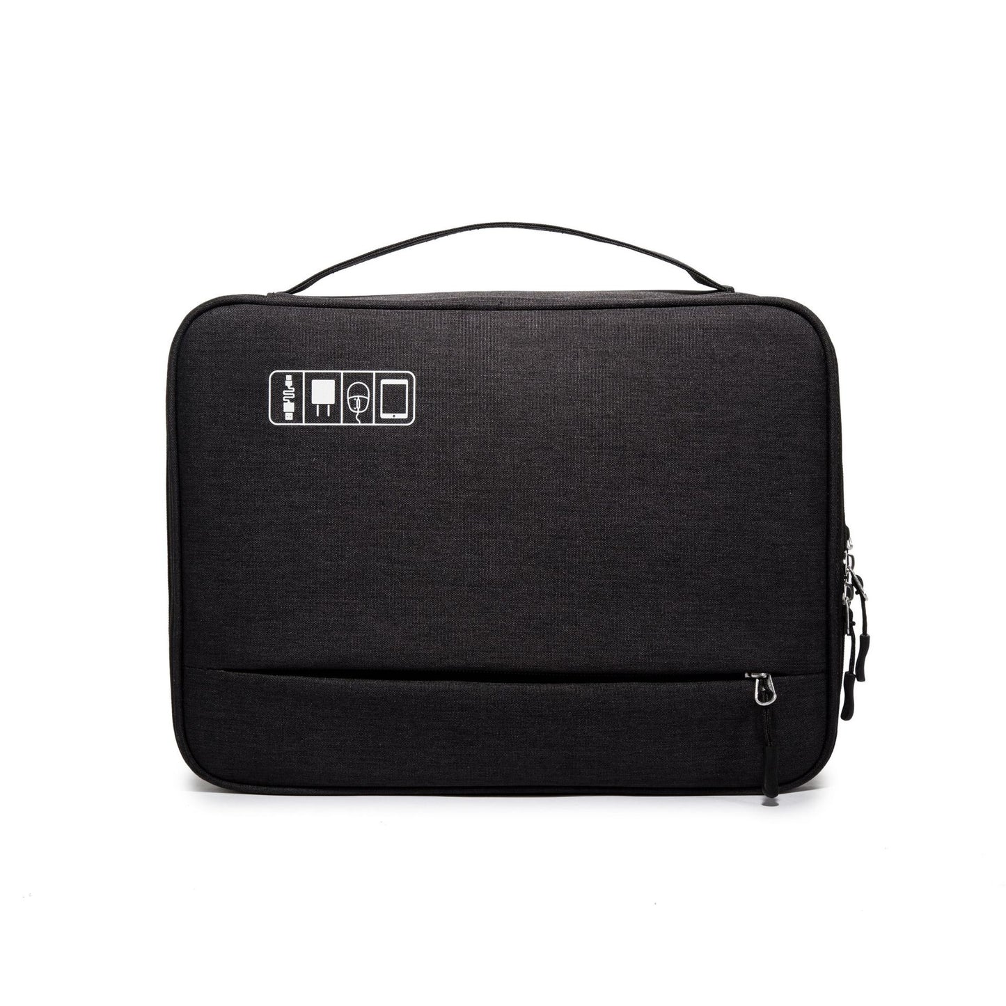 Sac de voyage pour câbles, organisateur de gadgets USB numériques portables, fils de chargeur, pochette de rangement à fermeture éclair pour cosmétiques, kit d'accessoires et fournitures