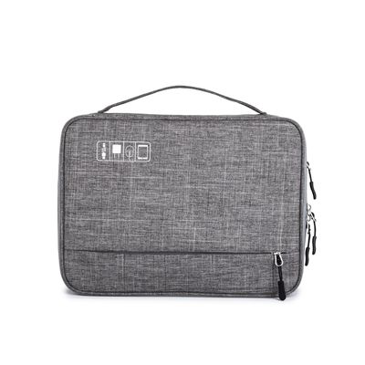 Sac de voyage pour câbles, organisateur de gadgets USB numériques portables, fils de chargeur, pochette de rangement à fermeture éclair pour cosmétiques, kit d'accessoires et fournitures