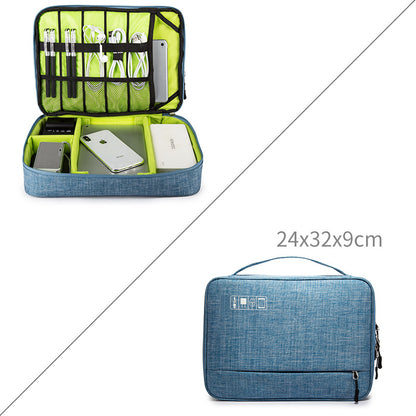 Sac de voyage pour câbles, organisateur de gadgets USB numériques portables, fils de chargeur, pochette de rangement à fermeture éclair pour cosmétiques, kit d'accessoires et fournitures