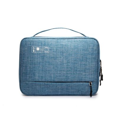 Sac de voyage pour câbles, organisateur de gadgets USB numériques portables, fils de chargeur, pochette de rangement à fermeture éclair pour cosmétiques, kit d'accessoires et fournitures