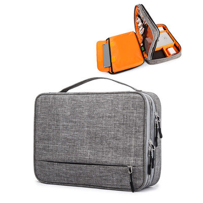 Sac de voyage pour câbles, organisateur de gadgets USB numériques portables, fils de chargeur, pochette de rangement à fermeture éclair pour cosmétiques, kit d'accessoires et fournitures