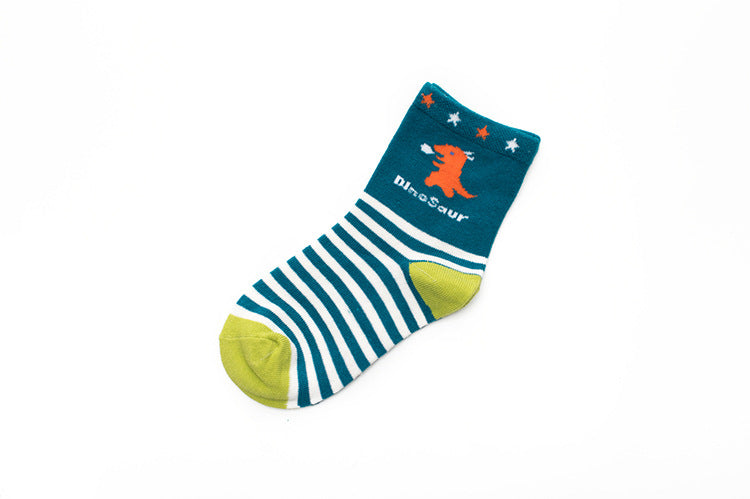 Chaussettes garçon grandes, moyennes et petites chaussettes enfants dinosaure