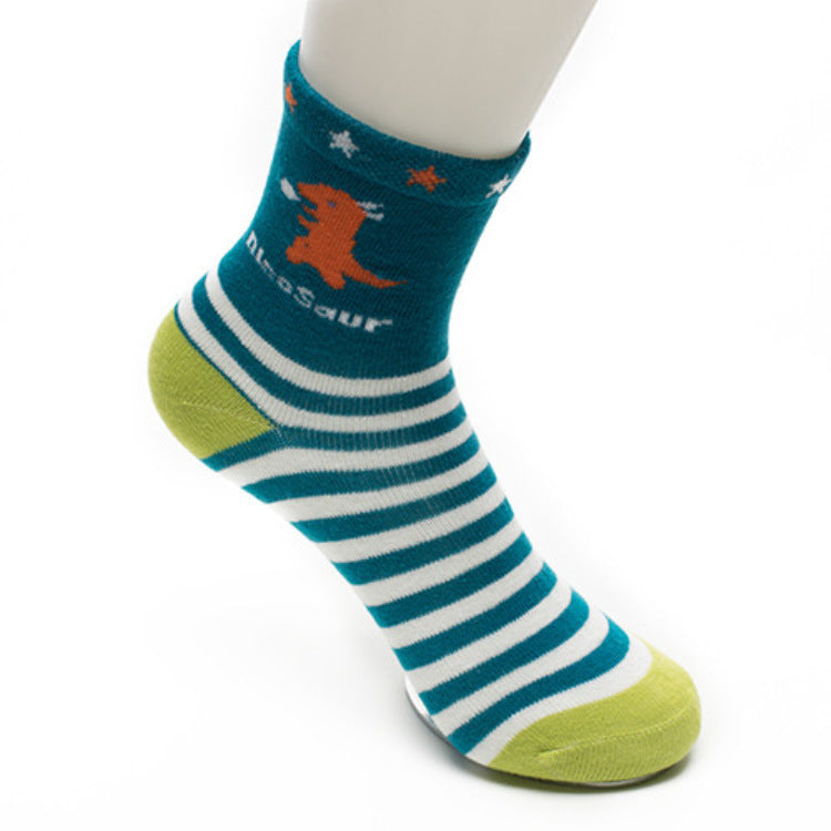 Boy Socks Big, Medium And Small Children's Socks Dinosaur