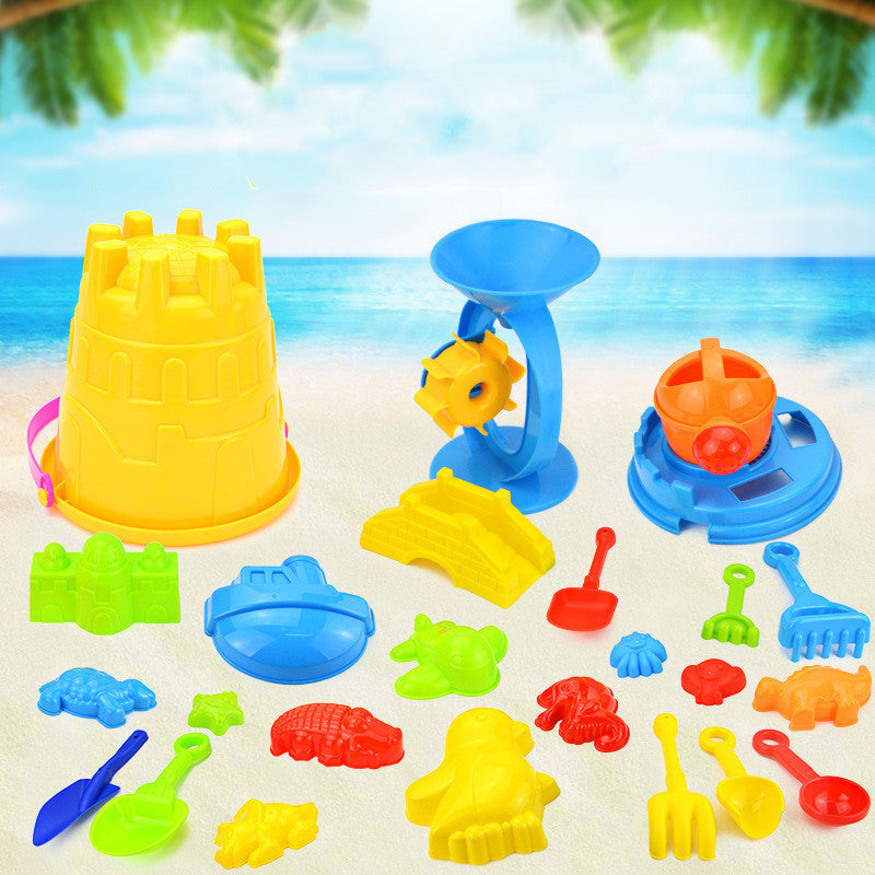 25-Piece Castle Bucket Sand Pool For Holiday Fun