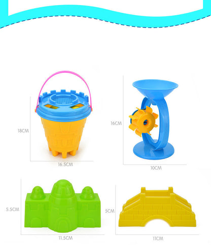25-Piece Castle Bucket Sand Pool For Holiday Fun