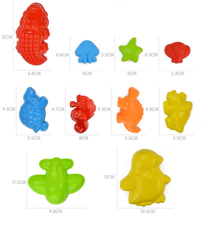 25-Piece Castle Bucket Sand Pool For Holiday Fun