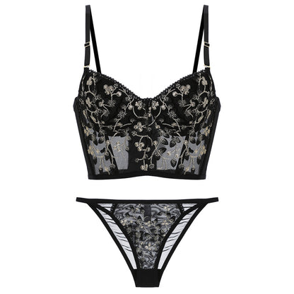 French Lace Bra Underwear Women With Big Breasts