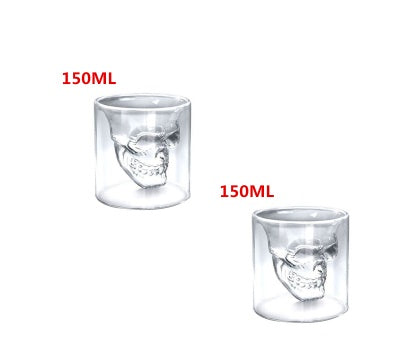 Kreativ kristall skall mugg - glas dubbel - glas skall - glas - glas - skall - skall - glas