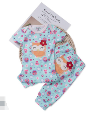 Children's Clothing Short-sleeved Boys And Girls Home Wear Summer Baby Underwear Pajamas Set