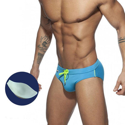 Rainbow Pocket Swim Briefs Sexy Aggressive Low-waisted Men