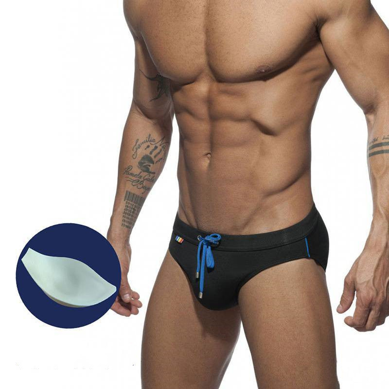 Rainbow Pocket Swim Briefs Sexy Aggressive Low-waisted Men