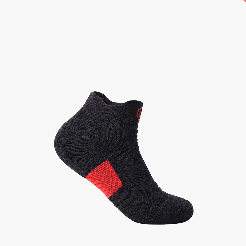 Elite Socks mäns strumpor Sport Socks Låg Cut Short Tube Basket Socker tjock handduk nedre båtstrumpor Sweat-absorberande löprör