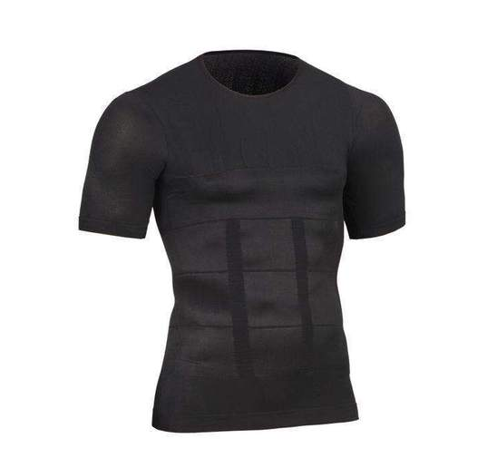 T-shirt de Compression de poitrine pour homme, Fitness Hero Belly Buster, amincissant