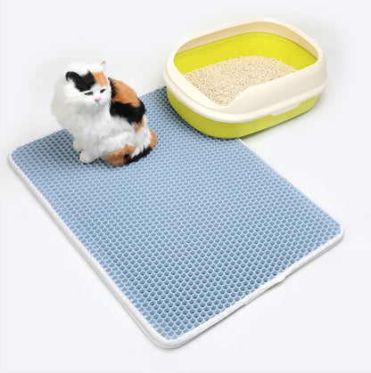 Pet Cat Litter Mat Husdjur leveranser EVA dubbel katt Litter matta