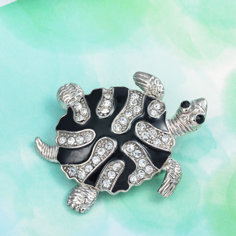 Broche Tortue Diamant