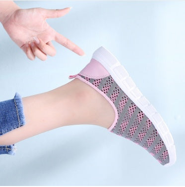 Summer women shoes women Breathable Mesh sneakers shoes ballet flats ladies slip on flats loafers shoes