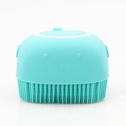 Pet silicone massage bath brush