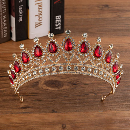 Bridal Crown Wedding Alloy Diamond Crown Fashion Elegant Headdress