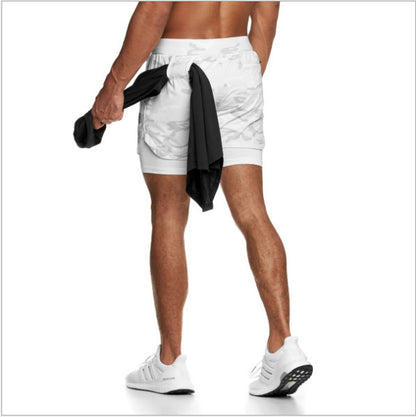 Summer Running Shorts Men 2 in 1 Sports  Shorts