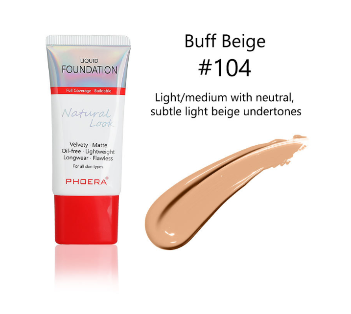 Matt, Silky, Tube Liquid Foundation, Damprodukter