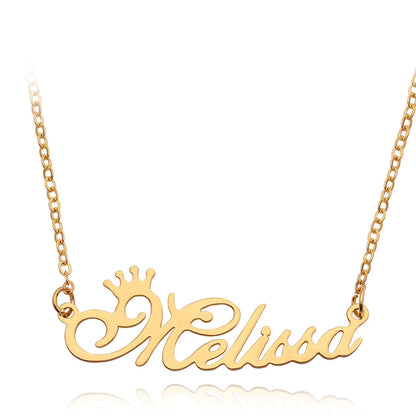 Necklace Alloy Pendant Font Fascinating Pendant Custom Name Necklace Personalized Necklace