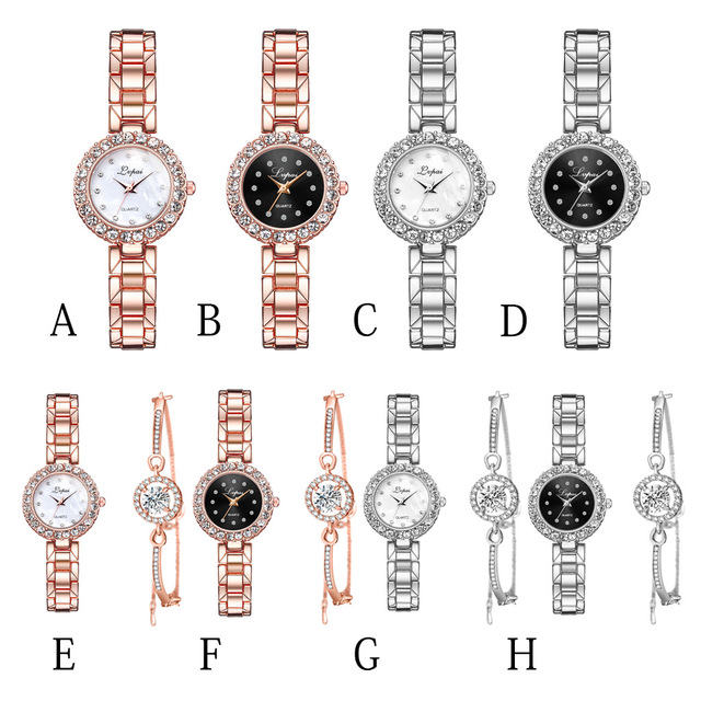 Montres-ensemble Bracelet horloge Bracelet montre-Bracelet Quartz femmes mode dames marque de luxe