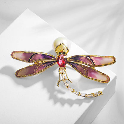 Dripping Dragonfly Brooch