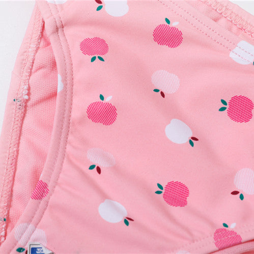 Maillot de bain fendu simple et mignon pour filles, à la mode