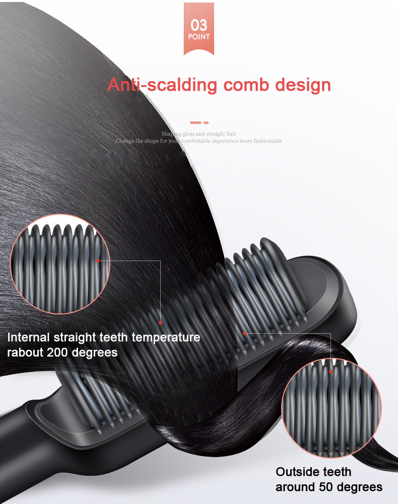 Hair Straightener - Professional Straight Hair Comb KD380