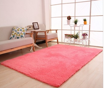 Tapis de salon zone solide tapis moelleux doux décor à la maison blanc en peluche tapis chambre tapis cuisine tapis de sol blanc tapis Tapete