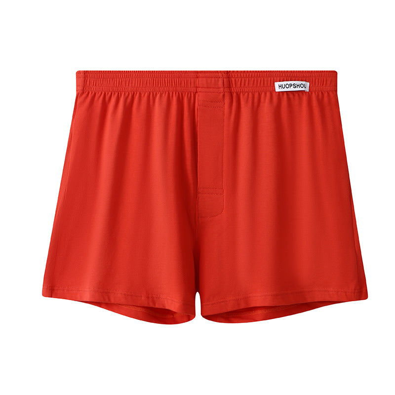 Lösa andningsbara Plus Size Herrunderkläder Enfärgade Boxers