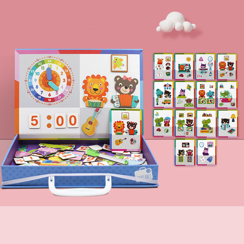 Wooden Magnetic Jigsaw Puzzles For Childrens Early Education And Intellectual Development