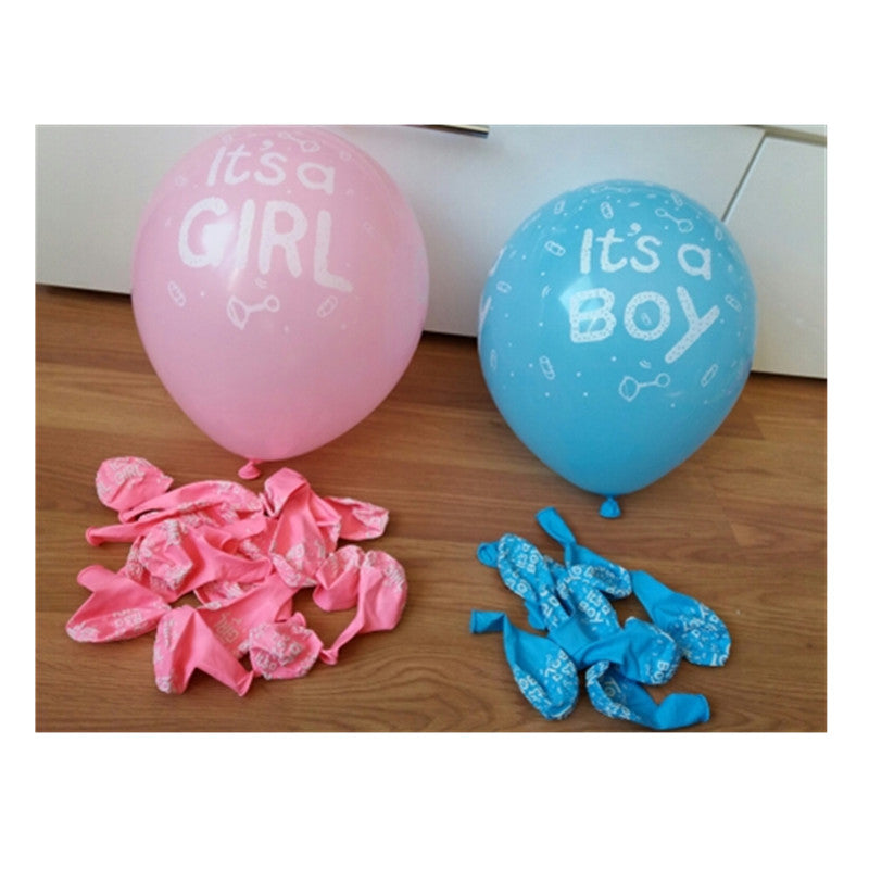 Party decoration reveals gender balloon