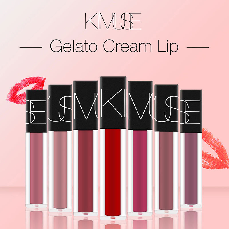 KIMUSE maquillage mat lisse rouge à lèvres liquide rouge à lèvres mat imperméable lèvres maquillage cosmétique longue durée mat rouge à lèvres maquillage