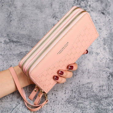 Women's Double Layer Zipper Coin Purse