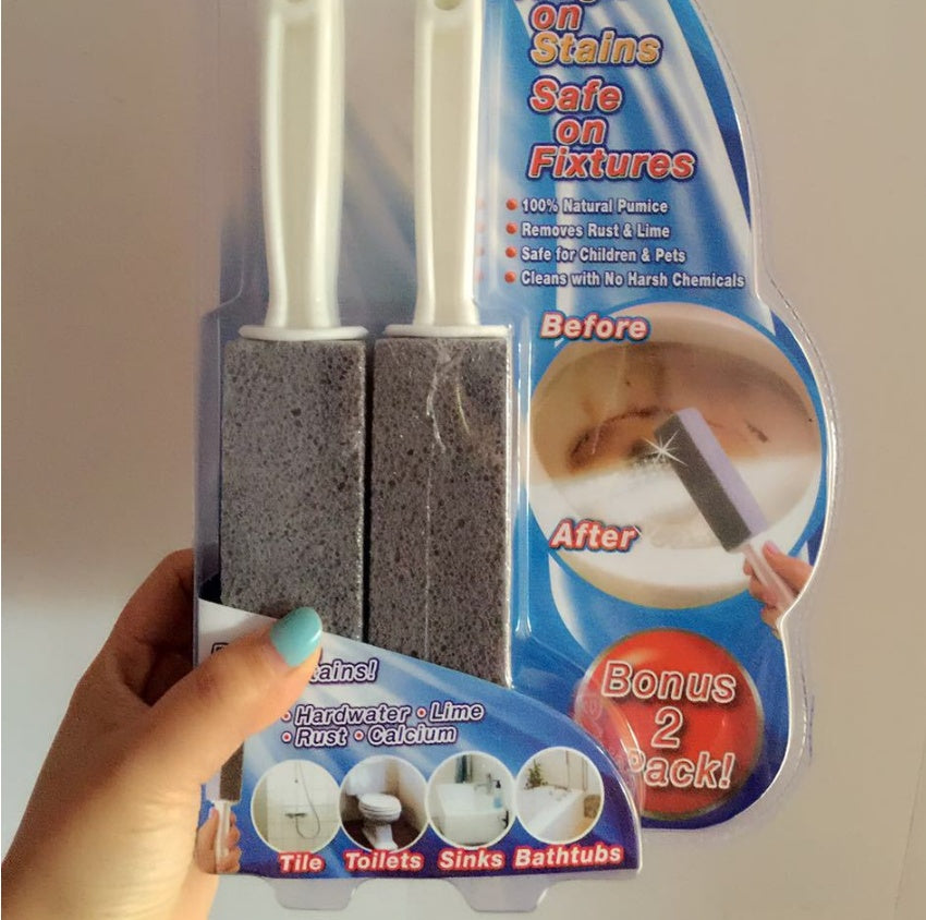 Portable Pumice Stone Water Toilet Bowl Cleaning Brush Bowl