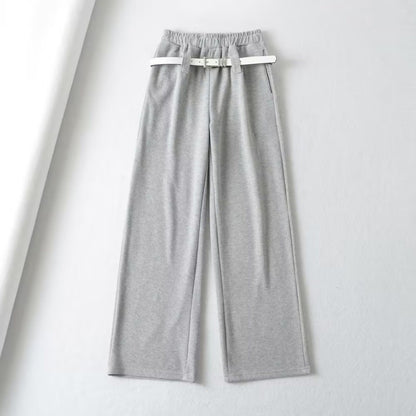 Autumn Women's American Hot Girl Belt Casual Pants