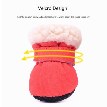 Fashion Simple Waterproof Warm Dog Shoes