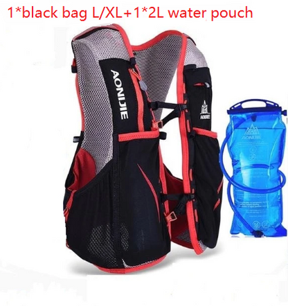 Sac à eau courante, sac à dos, gilet de sport