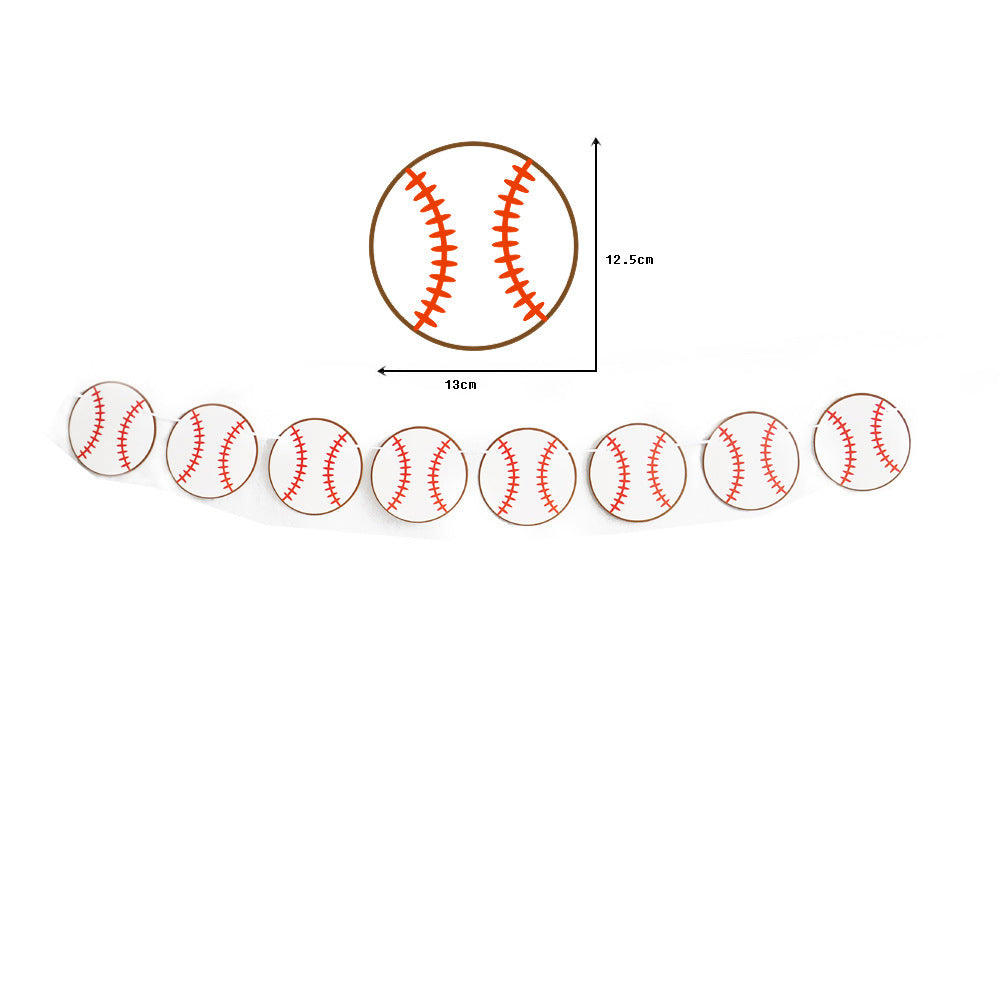 Bannière à tirer pour anniversaire de fête à thème de baseball