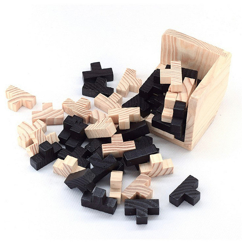 Puzzle 3D créatif Luban, jouet en bois imbriqué, jouets éducatifs précoces