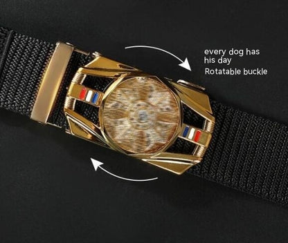 Woven Nylon Casual Fashion Belt - Comfortable Style