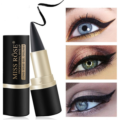 Vattentät svart eyeliner flytande eyeliner Penna Penna Gel Skönhetssmink Kosmetisk ögonfransar Vattentät eyeliner Makeup Tool