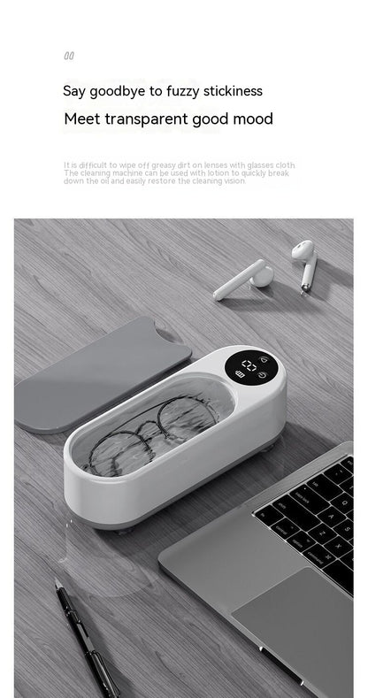 Glasses Washing Machine Ultrasonic Display Household Portable Small Automatic Cleaning Device