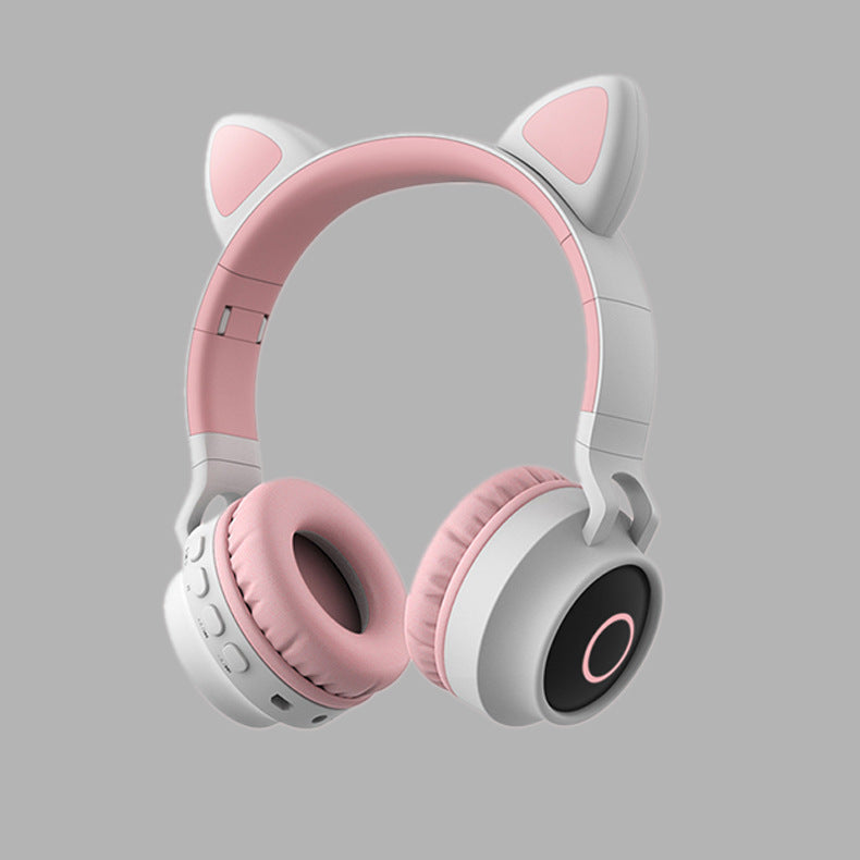 Söta Bluetooth 5.0-hörlurar stereo trådlösa headset