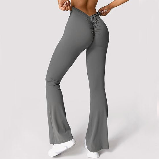 Peach Hip Raise Yoga Pantalon à fond cloche Exercice de remise en forme Séchage rapide