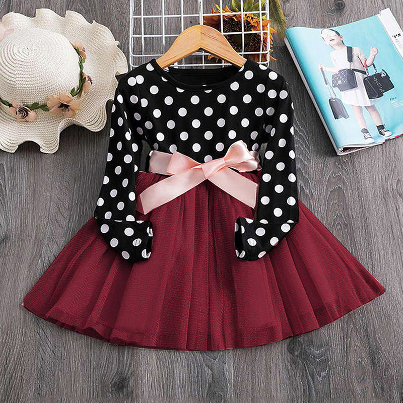 Polka dot princess dress