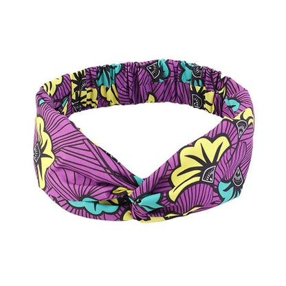 Bandeau imprimé à motif africain pour femmes, style torsadé