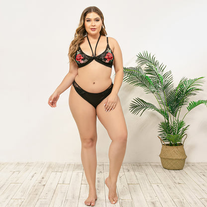Plus Size Velvet Lingerie